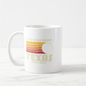Retro Total Solar Eclipse 2024 Texas Usa Totality Kaffeetasse (Links)