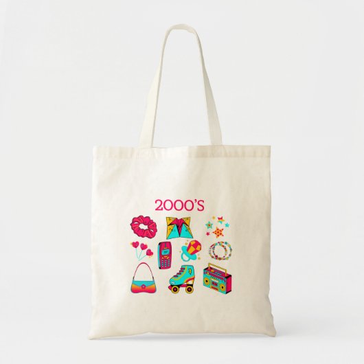 Retro Tote Bag 2000 Tragetasche (Vorne)