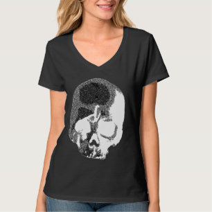 Retro-Totenschädel-Grunge-Gotisch-antike-okkult-Sc T-Shirt