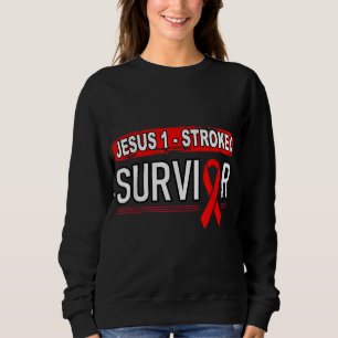 Retro Tougher als a Stroke Stroke Überlebende Jesu Sweatshirt