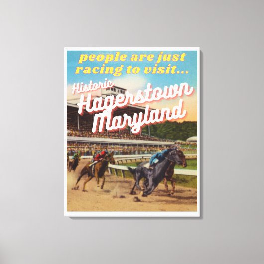 Retro Tourism Poster Leinwanddruck (Vorderseite)