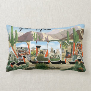 Retro touristisches Kissen Arizona