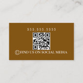 Retro Towing Services Logo QR Code Visitenkarte (Rückseite)