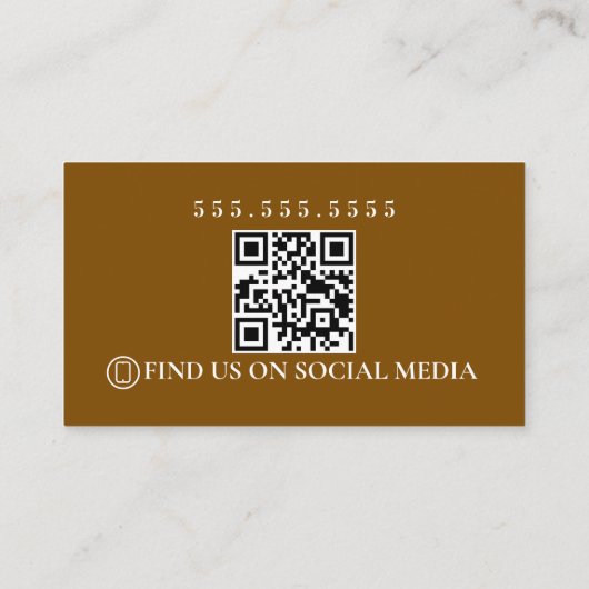 Retro Towing Services Logo QR Code Visitenkarte (Rückseite)