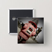 Retro Toy Robby Robot 04 Schaltfläche Button (Vorne & Hinten)