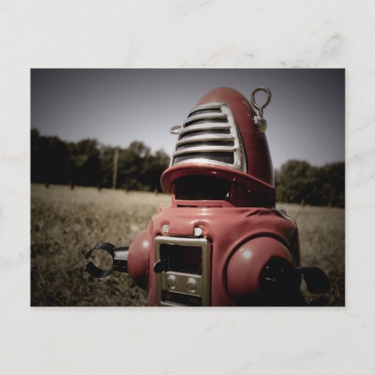 Retro Toy Robby Robot 06 Postcard Postkarte (Vorderseite)