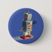 Retro Toy Robot Button (Vorderseite)