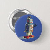 Retro Toy Robot Button (Vorne & Hinten)
