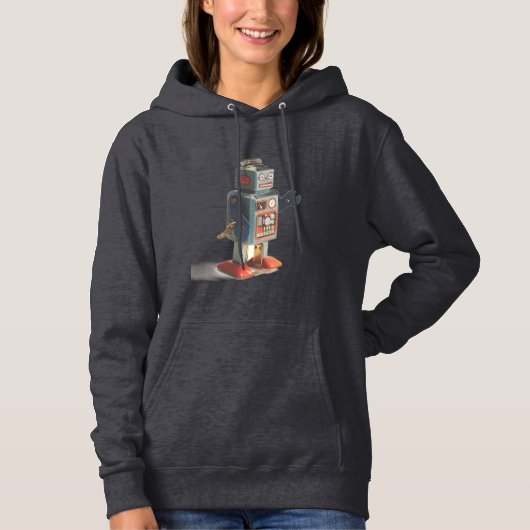 Retro Toy Robot Hoodie (Vorderseite)