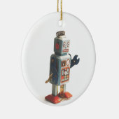 Retro Toy Robot Keramik Ornament (Rechts)