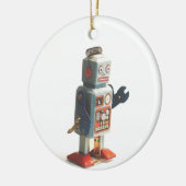 Retro Toy Robot Keramik Ornament (Links)