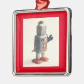 Retro Toy Robot Ornament Aus Metall (Links)