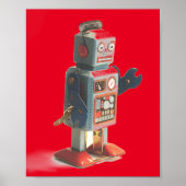 Retro Toy Robot Poster (Vorne)