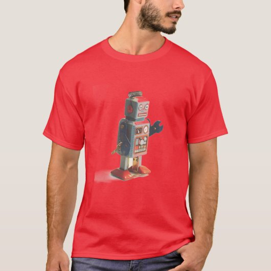 Retro Toy Robot T-Shirt (Vorderseite)
