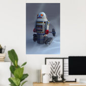 Retro Toy Roboter Nummer 7 Print Poster (Heimbüro)