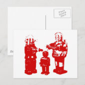 Retro Toy Roboter Postkarte (Vorne/Hinten)