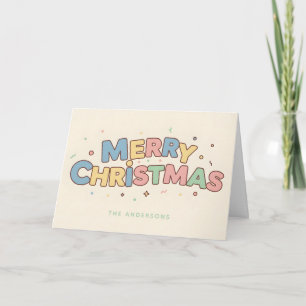 Retro Toyland Schriftzug Frohe Weihnachten