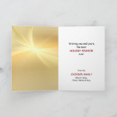 Retro Toymaker Weihnachtsmann Karte (Innenseite)