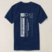 Retro TR808 Synthesizer EDM Tanzmusiker T-Shirt (Design vorne)