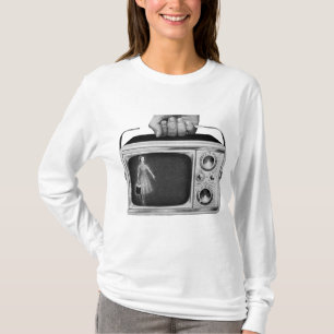 Retro-Tragbarer Fernseher aus den 1950er Jahren Mi T-Shirt