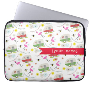 Retro-Trailer-Elektronik-Tasche personalisiert Laptopschutzhülle