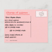 Retro Trailer Hawaiian Palm Tree Neue Zuhause Ankündigungspostkarte (Rückseite)