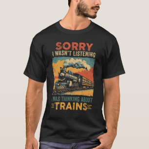 Retro Train Lover Modellbahn Projektor Funny T-Shirt