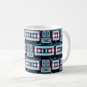 Retro Trans Pride Kaffeetasse (VorderseiteRechts)