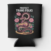 Retro Trans Pride Trans Right Protect Trans Folks Dosenkühler (Vorderseite)