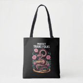 Retro Trans Pride Trans Right Protect Trans Folks  Tasche (Vorderseite)