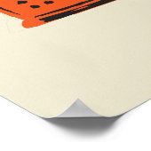 Retro-Transistorradio Poster (Ecke)