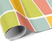 Retro Trapezoiden Geschenkpapier (Rolleneckpunkt)