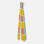 Retro Trapezoids Neck Tie Krawatte (Rückseite)