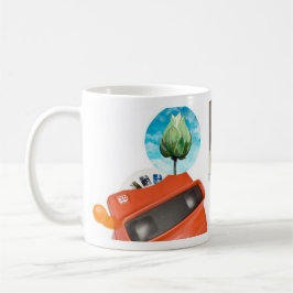 Retro Träume Achtzigerjahre der klassischen Kaffeetasse