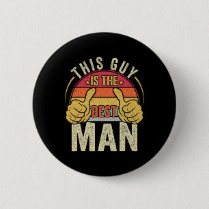 Retro Trauzeuge Wedding Trauzeugen Funny Bridal Ba Button