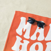 Retro Trauzeugin Ombre Junggeselinnen-Abschied Strandtuch (Beispiel)