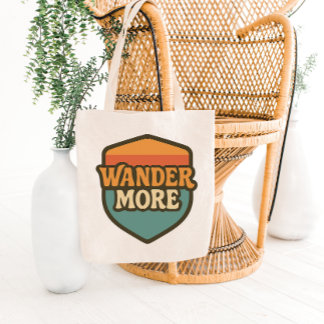 Retro Travel Badge Tote Bag Design Tasche