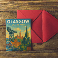 Retro Travel Glasgow Schottland