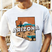 Retro Travel Iconic Arizona Grafik T-Shirt
