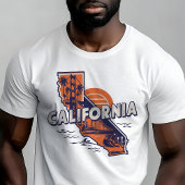 Retro Travel Iconic California Grafik T-Shirt