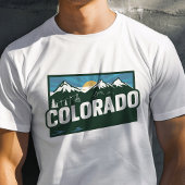 Retro Travel Iconic Colorado Graphic T-Shirt