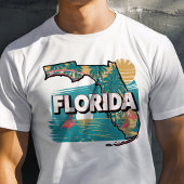Retro Travel Iconic Florida Graphic T-Shirt