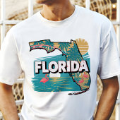 Retro Travel Iconic Florida Graphic T-Shirt