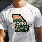 Retro Travel Iconic Georgia Grafik T-Shirt