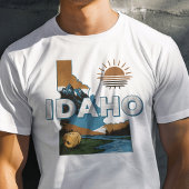Retro Travel Iconic Idaho Graphic T-Shirt