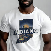 Retro Travel Iconic Indiana Graphic T-Shirt