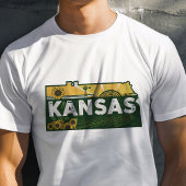 Retro Travel Iconic Kansas Graphic T-Shirt