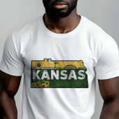 Retro Travel Iconic Kansas Graphic T-Shirt