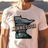 Retro Travel Iconic Minnesota Grafik T-Shirt