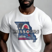 Retro Travel Iconic Missouri Grafik T-Shirt